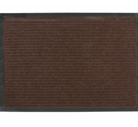Коврик придверный 80х120 см. влаговпитывающий Ребристый коричневый  SUNSTEP  /35-062/ фото 1